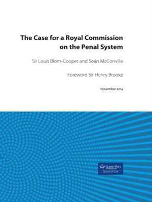 cover image of Case for a Royal Commission on the Penal System